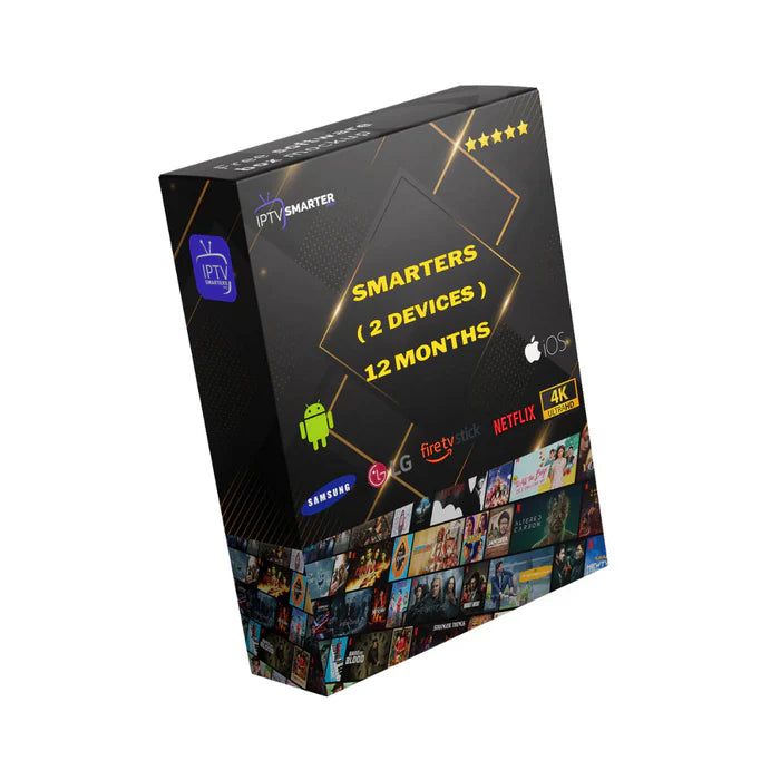 12 months iptv smarters pro 2 devices